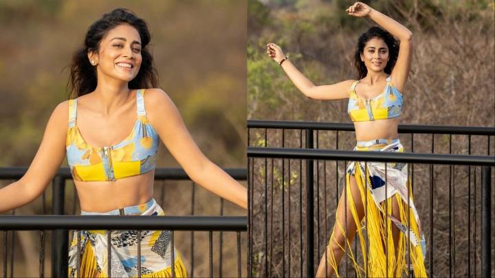 Shriya Saran Glows In Tassels And Bold Hues For Birthday Celebration
