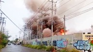 Rayo incendia subestación de la CFE y deja sin luz a decenas de colonias de Monterrey