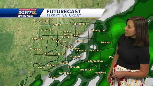 Rain showers kick off Saturday morning in Cincinnati