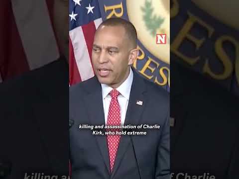 Jeffries Says Trump Should Curb Vile Rhetoric On Charlie Kirk Murder