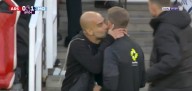 Pep Guardiola bizarrely tries to kiss fourth official during draw with Arsenal