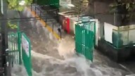 Se inundan calles, casas y hospital del IMSS por lluvias en Los Reyes La Paz