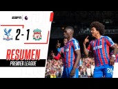 Liverpool vs. Crystal Palace (1-2): video, resumen y goles por la Premier League