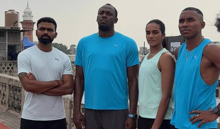 Bolt, Sindhu, Sreejesh light up Khari Baoli rooftop relay in Delhi