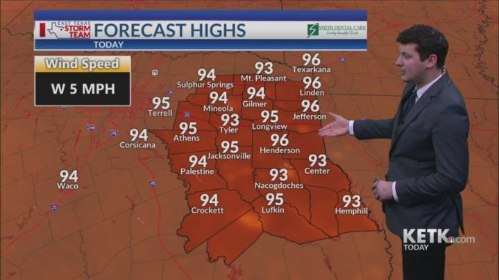 Friday Morning Forecast: Hot and dry over the weekend