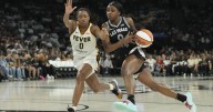 Kelsey Mitchell scores 34 points, leads Fever to Game 1 upset win over Aces, 89