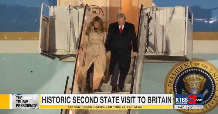 Trump basks in the pageantry at Windsor Castle during unprecedented second UK state visit