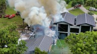 Firefighters battle blaze at large home in Missouri City