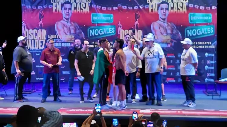 Óscar Valdez y Richard Medina cumplen peso para explosiva pelea en Nogales