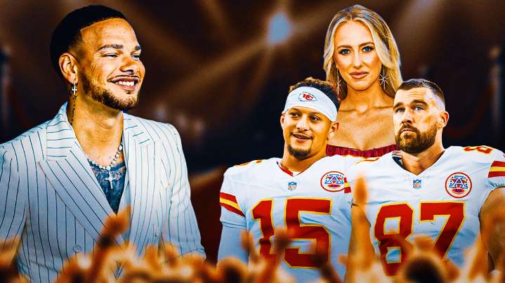 Kane Brown gives love to Patrick Mahomes, Travis Kelce as Brittany Mahomes hosts QB’s 30th birthday party