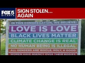 Marietta church sign stolen again amid rising tensions
