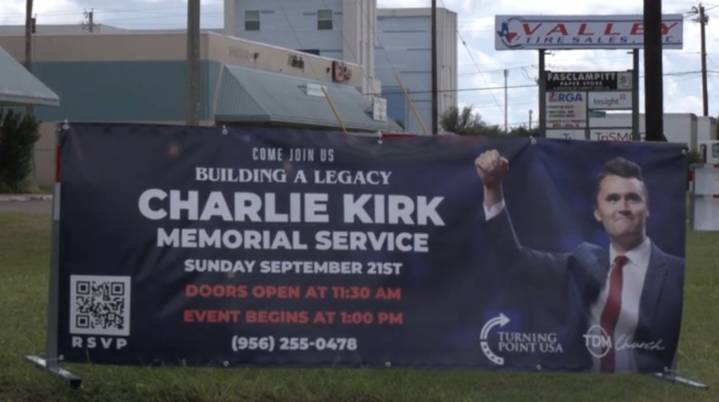 Community attends Charlie Kirk memorial at McAllen Church