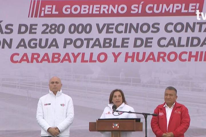 Presidenta Dina Boluarte lidera inicio de obra del proyecto Esquema Integral Carabayllo
