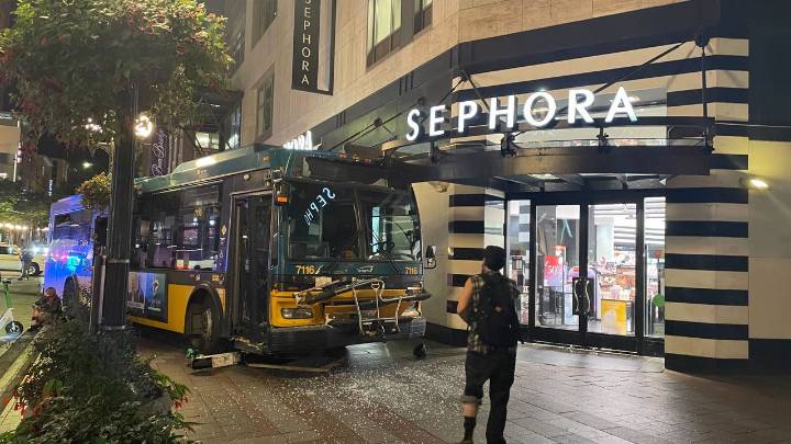 Downtown Seattle Sephora store damaged