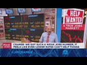 We got such a weak jobs number, even lower rates can't help things, says Jim Cramer