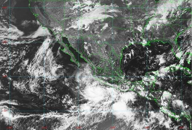 “Narda” provoca lluvias intensas en estados del Pacífico 