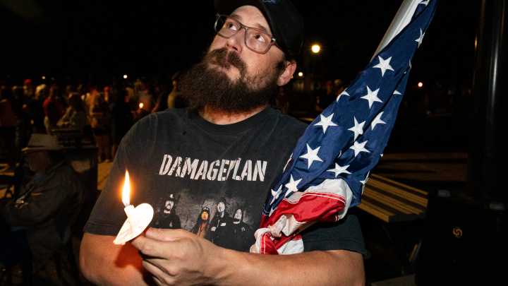 Thousands gather in Waukesha to mourn right-wing activist Charlie Kirk