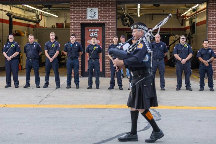 Tinley Park honors the the fallen during 9/11 cermoney