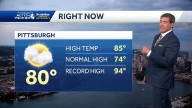 Warm again Sunday, shower chances return starting Monday