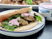 Recipe: Colorful sumac sauce levels up turkey and zucchini meatballs
