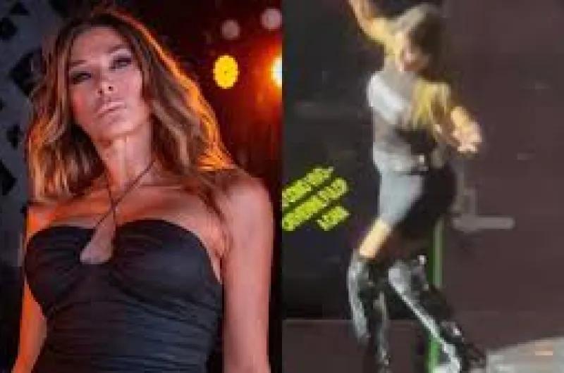 VIDEO. Caída y susto en el show de Erreway: Catherine Fulop sufrió un fuerte accidente