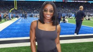 Simone Biles turns heads with figure-hugging custom outfit to support NFL star husband Jonathan Owens