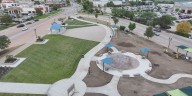 Splash pad, green space opens as focal point of downtown East Peoria