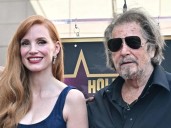 “¿Estoy soñando?”. Jessica Chastain se sumó al Paseo de la Fama de Hollywood y se sorprendió con Al Pacino