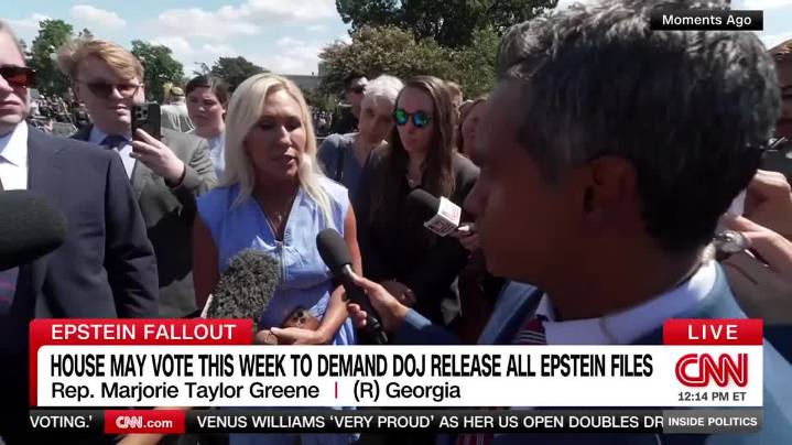 Marge Breaks With Trump, Calls For Him To Bring Epstein Victims To White House