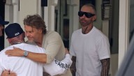 Adam Levine Spotted Hanging with Famous Pals During a Barbershop Stop in Montecito | Adam Levine, Benji Madden, Eric Christian Olsen