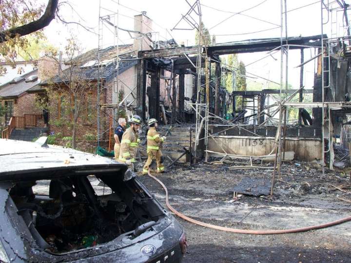 Fire destroys home, and damages two others in northeast Edmonton