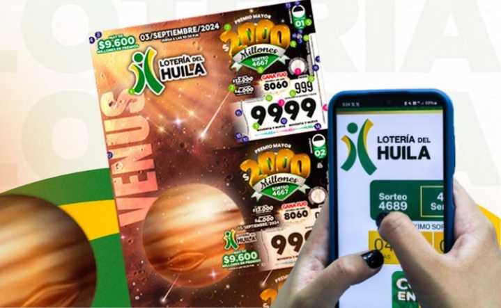 Lotería del Huila: resultados de hoy 2 de septiembre de 2025