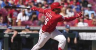 Marte hits walk-off single after Reds lose tying run on lodged ball, Cincinnati tops Blue Jays 5