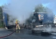 Lorry fire forces M20 to shut with four-mile queues and delays of 45 minutes