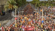 La manifestación independentista pincha: se desploma hasta los 28.000 asistentes, menos de la mitad que en 2024