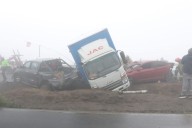 Densa neblina en Perú terminó generando un choque múltiple y dejó al menos 10 heridos (VIDEO)
