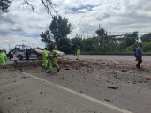 Guardia Estatal auxilia a pareja en la Carretera Federal 85