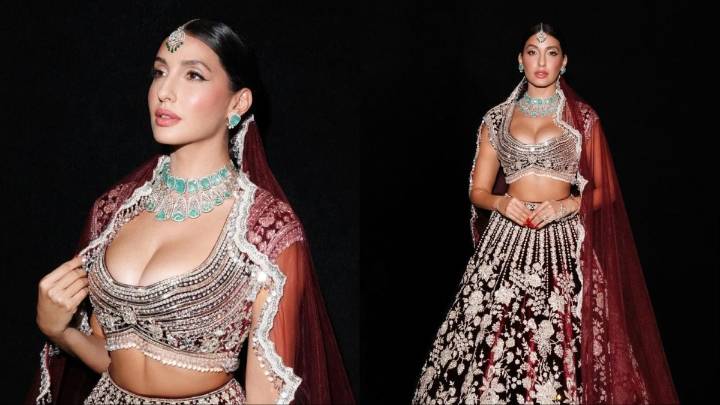 Nora Fatehi’s Showstopping Manish Malhotra Lehenga Redefines Bridal Luxury In Dubai