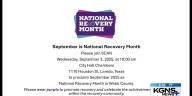 SCAN invites community to celebrate National Recovery Month