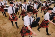 The Simon Fraser University Pipe Band has it in the bag
