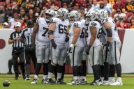 Raiders’ Pete Carroll says he won’t make major changes on offensive line