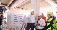 Alejandro Armenta supervisa avances en la construcción de la Universidad del Deporte