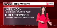 First Alert Weather Day: Light rain lingers