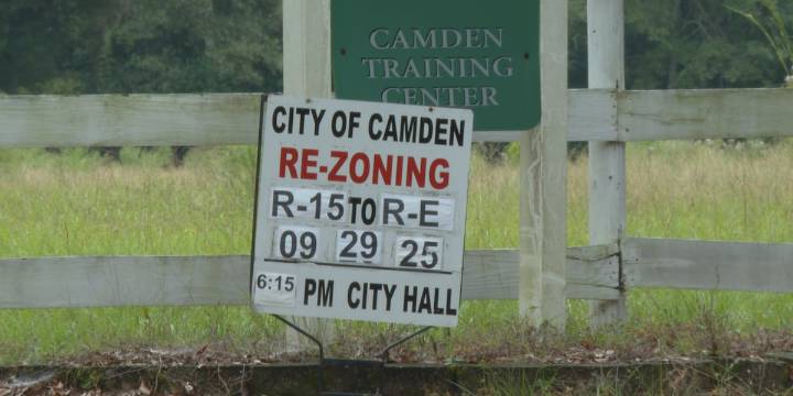 Camden Training Center rezoning request reignites housing development debate