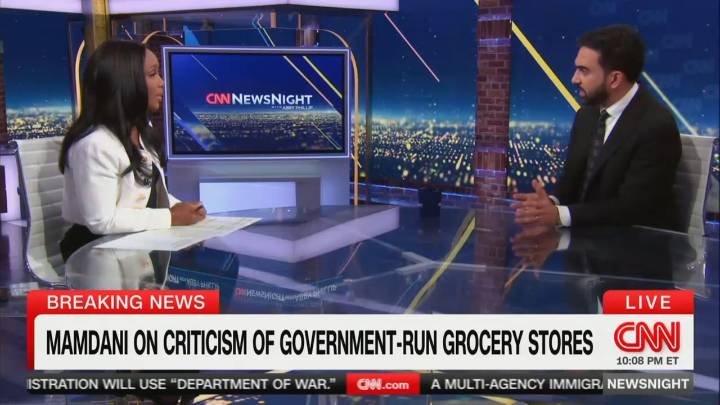 WATCH: CNN’s Abby Phillip Grills Mamdani on Socialist Grocery Store Plan