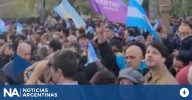 Un grupo de libertarios se reunieron frente a Casa Rosada en apoyo a Javier Milei