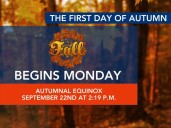 Heat, heightened storm chances to follow first day of fall