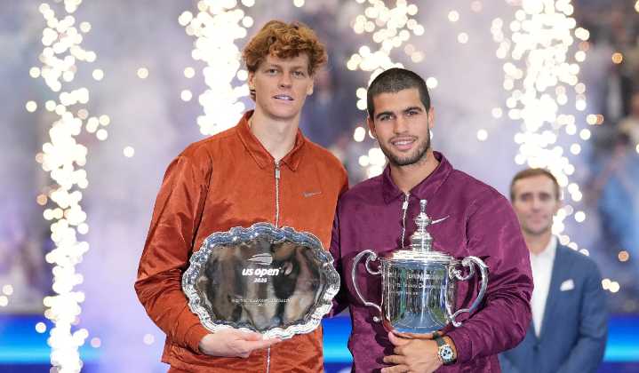 Como leyendas: Carlos Alcaraz y Jannik Sinner se reparten éxito en los Grand Slams
