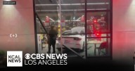 Driver crashes through Amazon Fresh in Los Angeles
