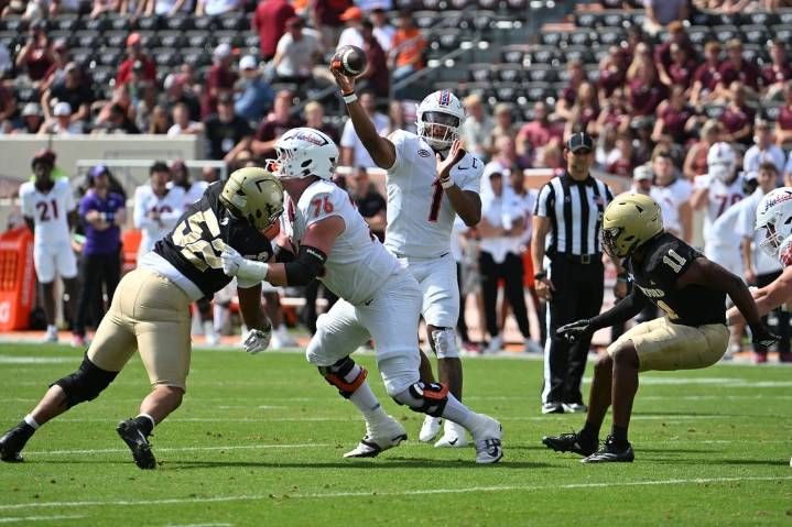 Deadspin | Virginia Tech pounds Wofford in first game since firing coach